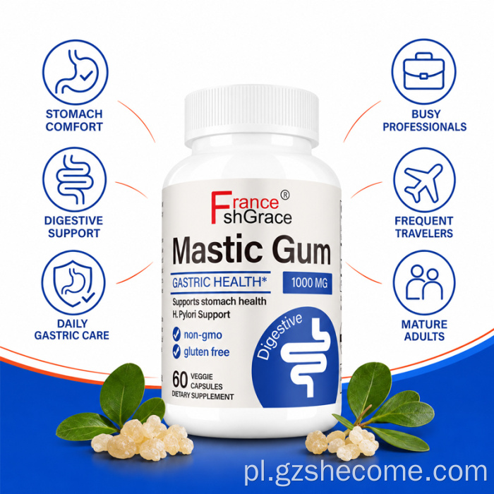 Shecome Mastic Gum Capsules Wsparcie zdrowia żołądka